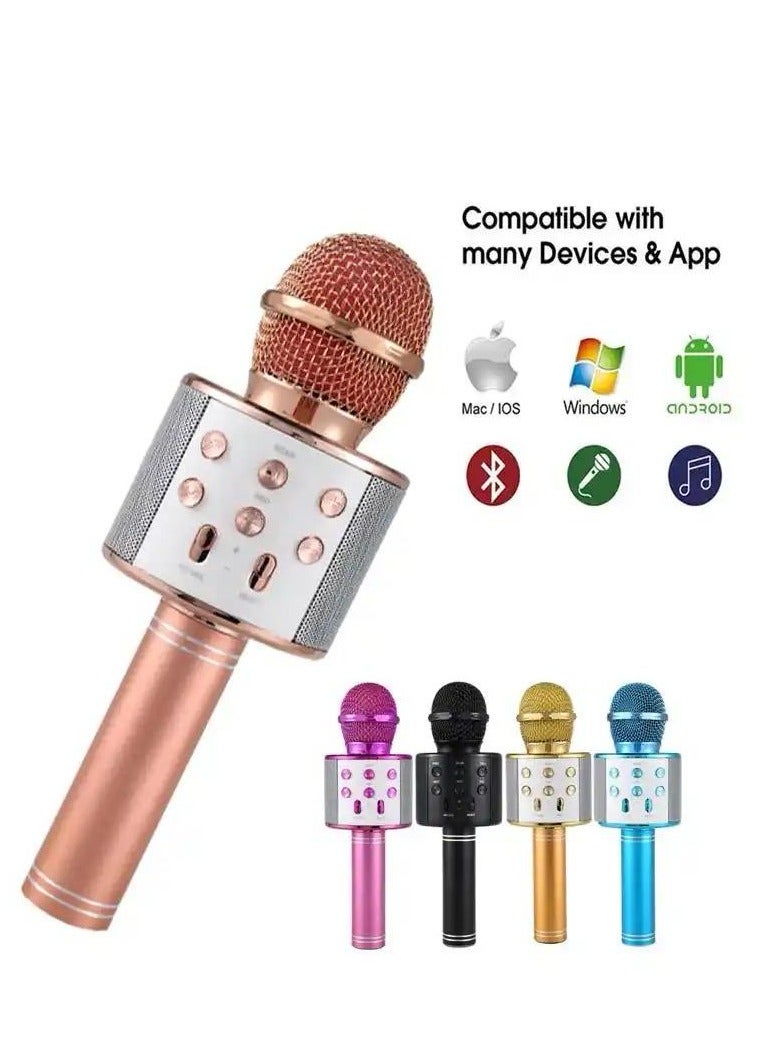 Easy-to-carry Bluetooth wireless microphone, with speaker, powerful and pure sound, with an elegant and modern design, one piece, random color  - Image 5