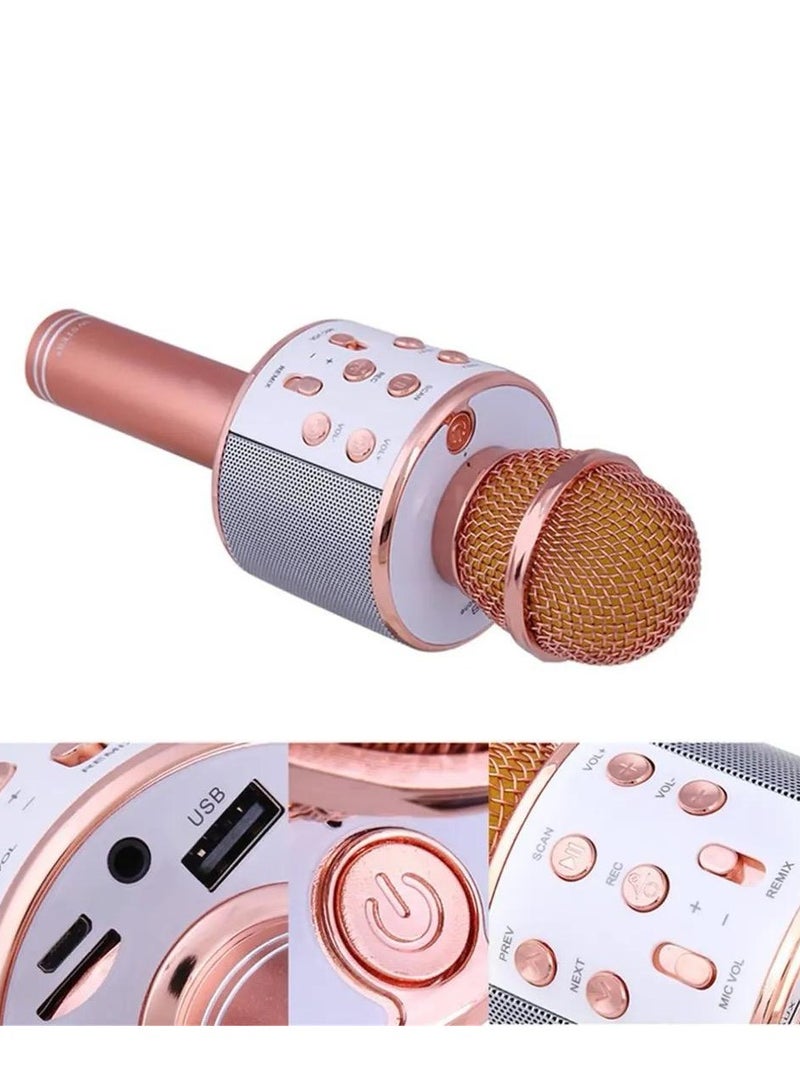 Easy-to-carry Bluetooth wireless microphone, with speaker, powerful and pure sound, with an elegant and modern design, one piece, random color  - Image 1