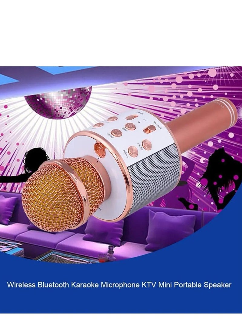 Easy-to-carry Bluetooth wireless microphone, with speaker, powerful and pure sound, with an elegant and modern design, one piece, random color  - Image 3