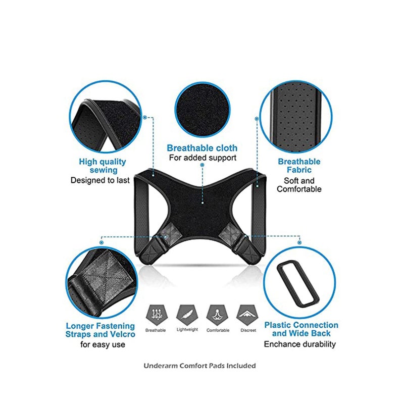 Zikra Posture Corrector for Women, Men, Adults, and Seniors - Adjustable Posture Brace Belt for Spine Support, Scoliosis, and Back Pain Relief - Image 5