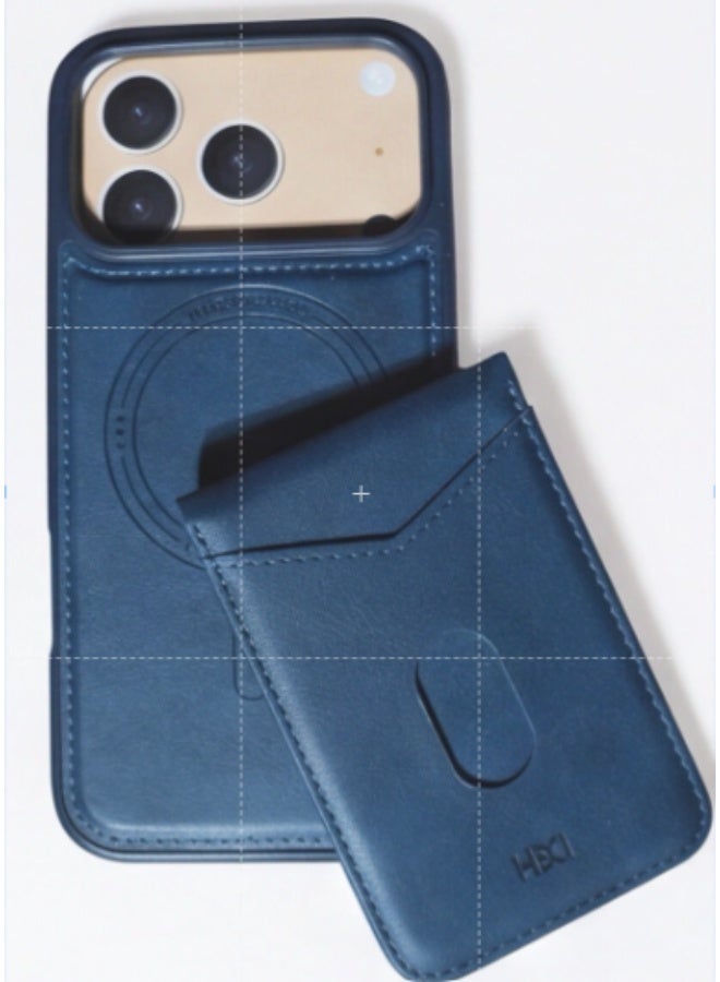 HDD 2-in-1 Magnetic MagSafe Leather Case with Detachable Card Holder Wallet for iPhone 17 Pro Max - Image 1