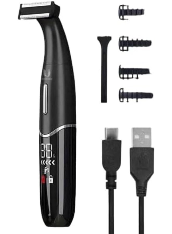 ماكينة حلاقة وتشذيب كهربائية للرجال – تصميم معدني أنيق ومحرك قوي للحلاقة الدقيقة KM-1903 - Image 1