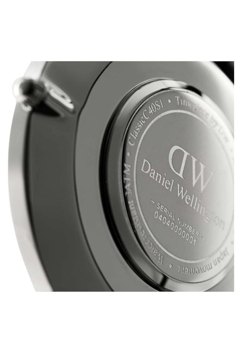 DANIEL WELLINGTON - Daniel Wellington Men Classic Durham, Silver 40 mm - Image 1