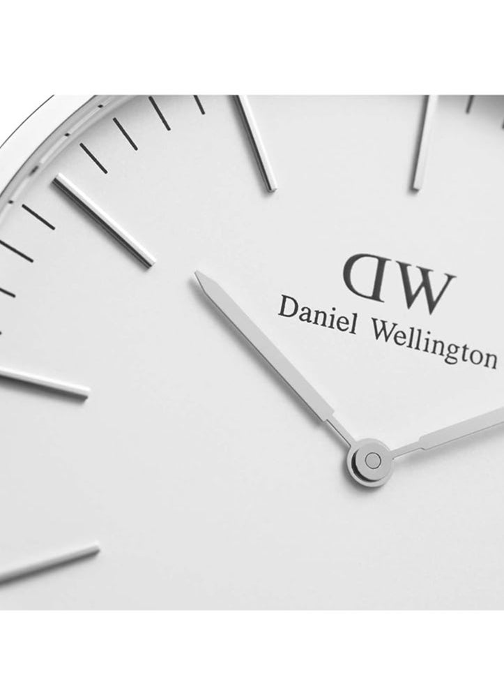 DANIEL WELLINGTON - Daniel Wellington Men Classic Durham, Silver 40 mm - Image 1