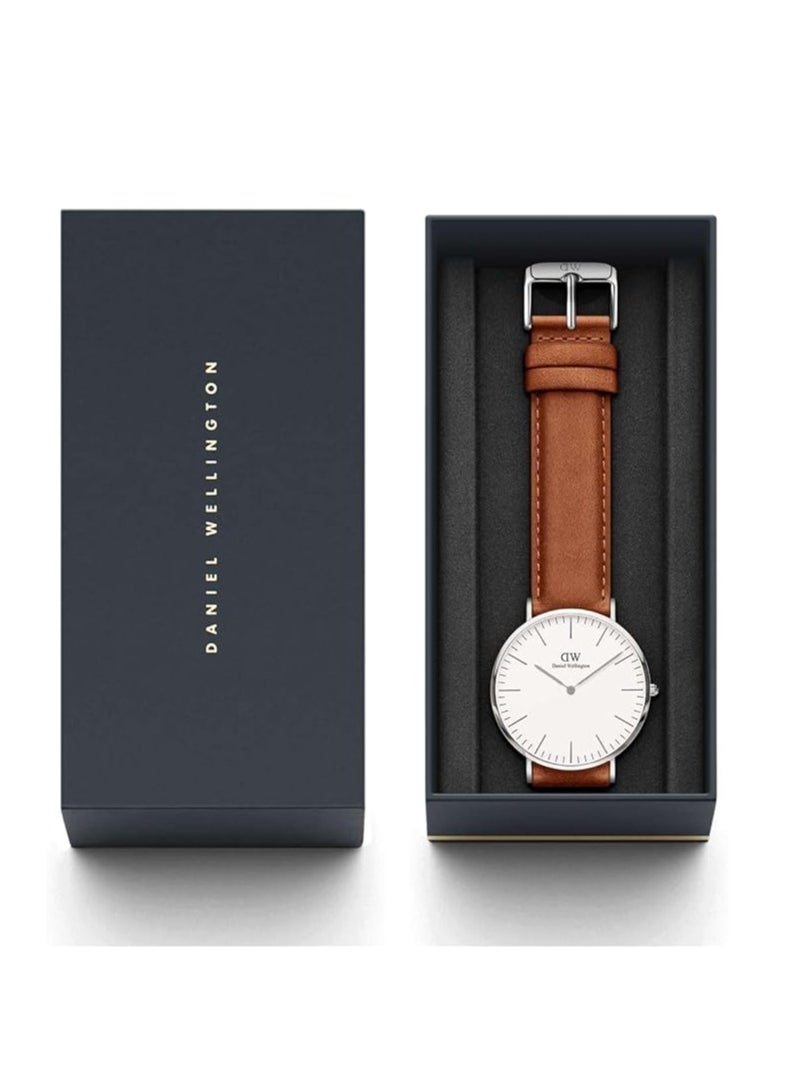 DANIEL WELLINGTON - Daniel Wellington Men Classic Durham, Silver 40 mm - Image 1