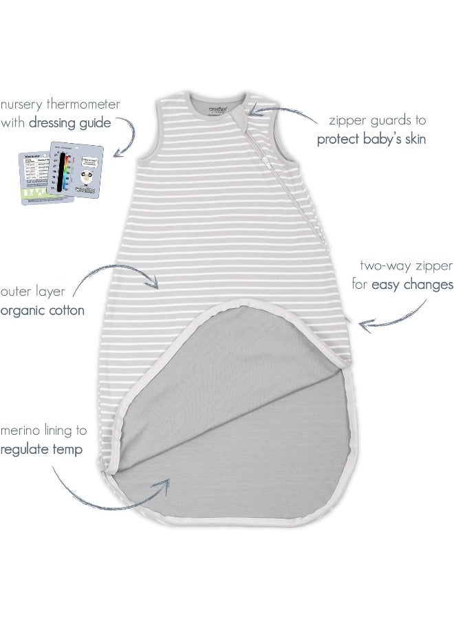 Woolino 4 Season Basic Merino Wool Baby Sleep Bag or Sack, 6-18m, Butterfly - Image 5