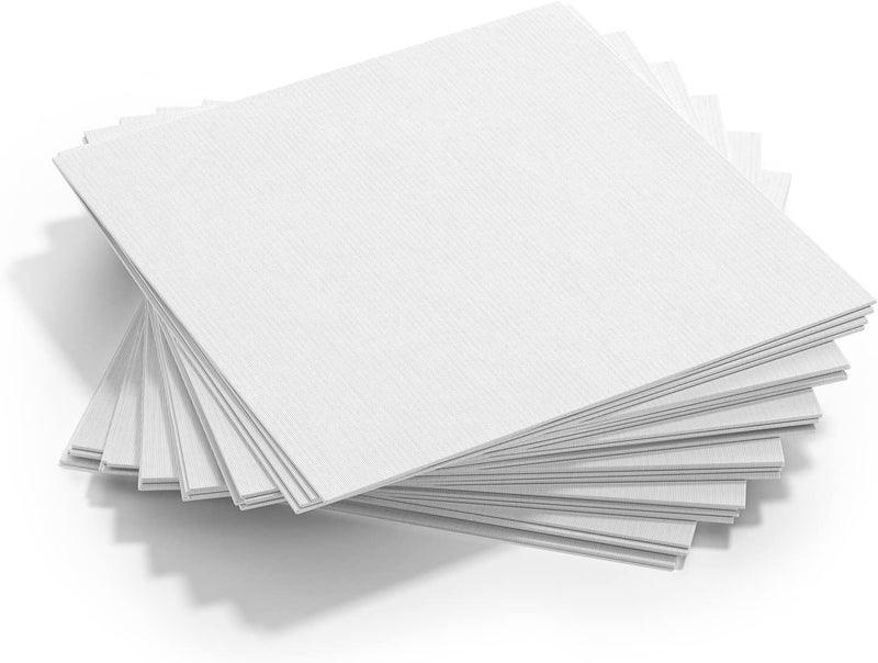 GOTIDEAL Canvases for Painting, 6x6 inch of 24, Professional Primed White Blank Flat Canvas Panels- 100% Cotton Artist Canvas Boards for Acrylics Painting, Oil Watercolor Tempera - Image 3
