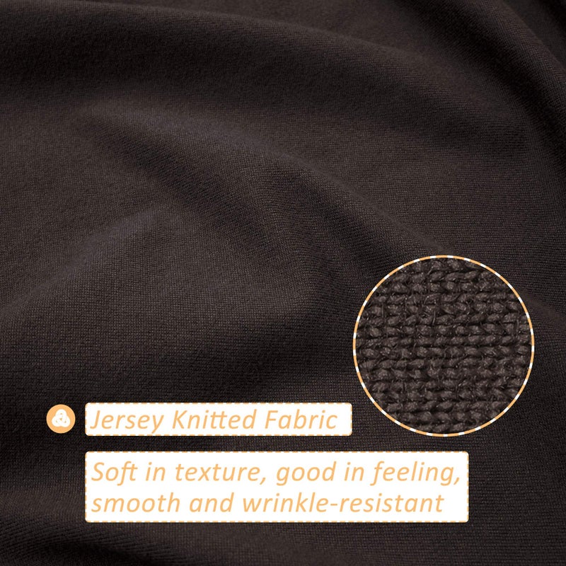 Mrs Awesome Mrs Awesome Stretch Jersey Box Spring Cover Wrap Around  Bed Skirt Alternative  Ultra Soft & Wrinkle Resistant  Full/Full XL  Chocolate Brown  - Image 2