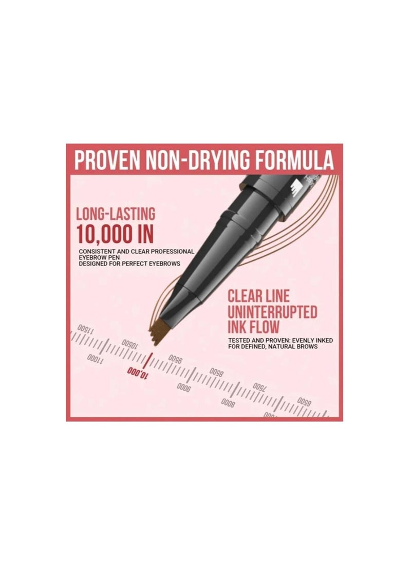 Trailott Eyebrow Pen, Trailott Brow Pen, Trailott Microblading Eyebrow Pen, Trailott Eyebrow Pencil, Trailott Eye Brow Pen, Double Head 4 Tip Liquid Microblading Eyebrow Pen (#01 Light Brown)
