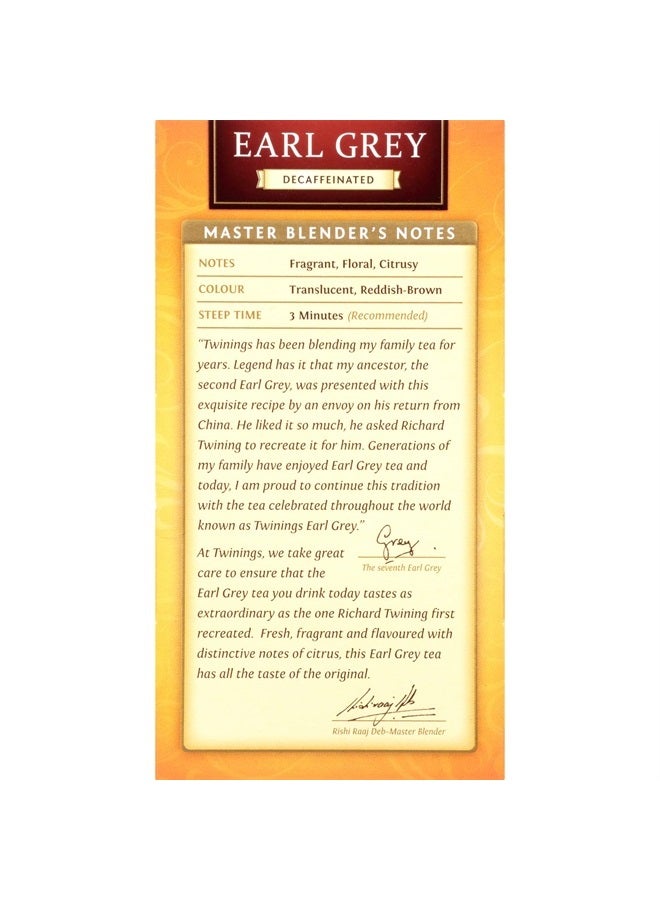 Twinings Earl Grey Decaf Black Tea - Refreshing Earl Grey Decaffeinated Tea Bags with the Flavor of Bergamot and Citrus, Individually Wrapped Decaf Tea Bags, 20 Count - Image 2