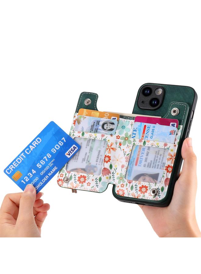 S-TOP Case For iPhone XS Max Retro Painted Zipper Wallet Back Phone Case - Image 4