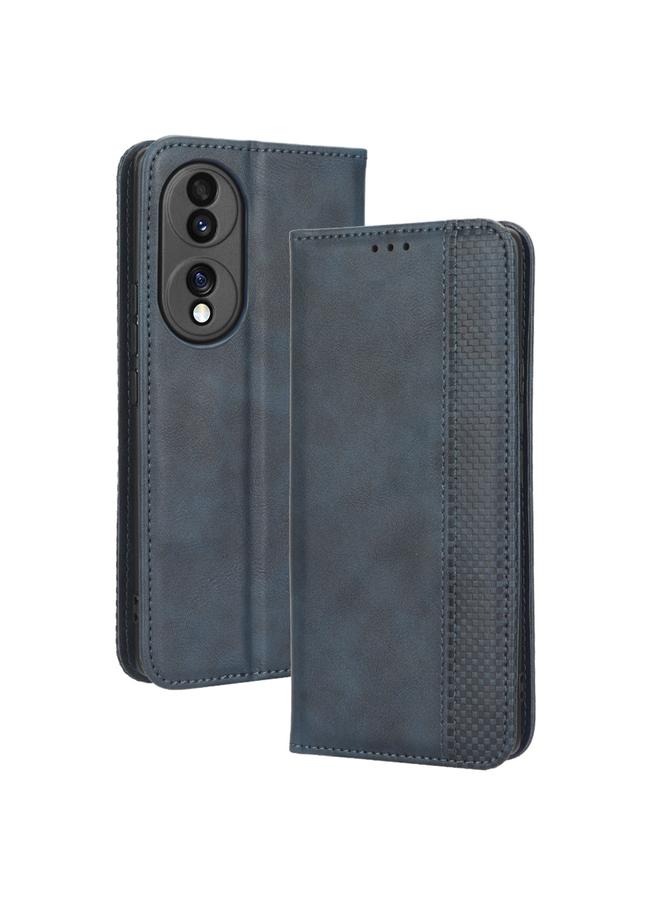 S-TOP Case For Honor 70 5G Magnetic Buckle Retro Texture Leather Phone Case - Image 2