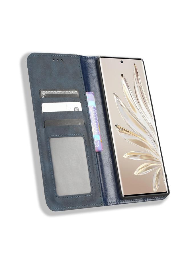 S-TOP Case For Honor 70 5G Magnetic Buckle Retro Texture Leather Phone Case - Image 3