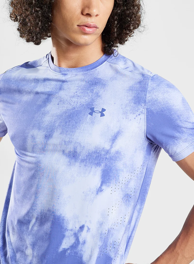 UNDER ARMOUR Laser Wash Iso-Chill Short Sleeve T-Shirt