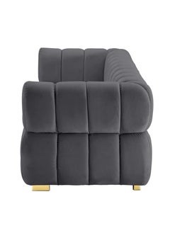Comfynest Luxurious Three-Seater Velvet Arm Sofa Ideal for Living Rooms, Guest Rooms, and Hotels  - Image 3