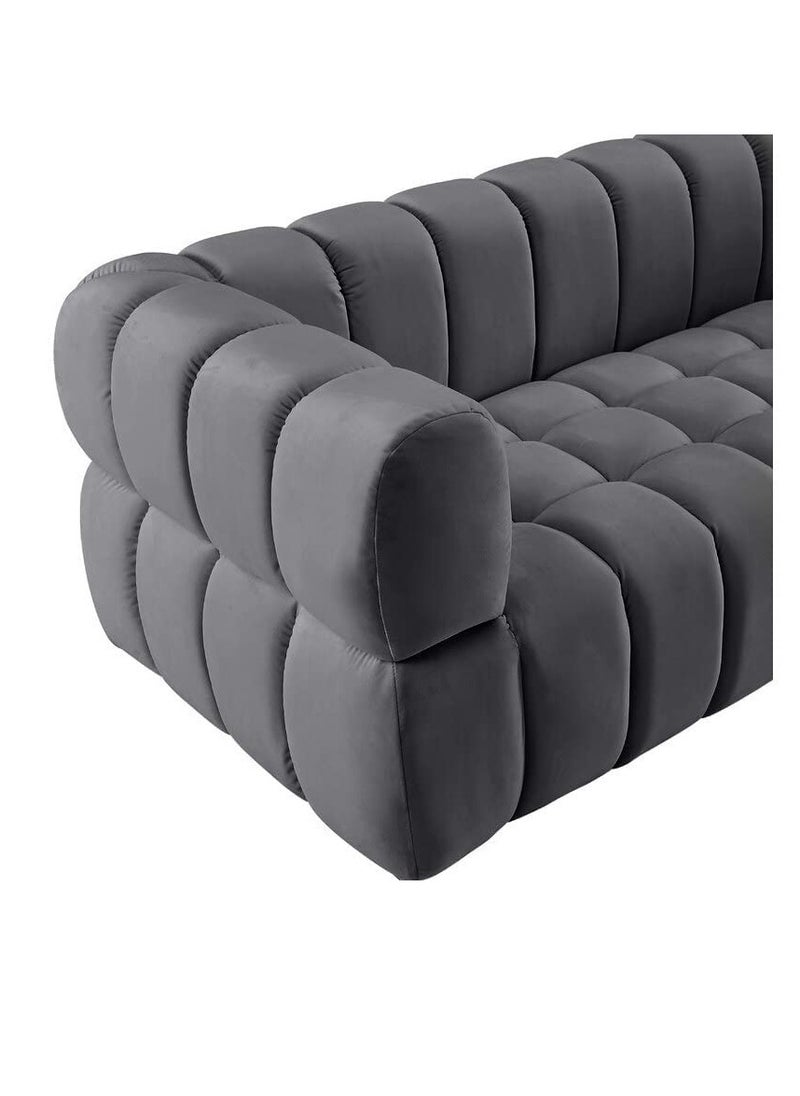 Comfynest - Luxurious Three-Seater Velvet Arm Sofa Ideal for Living Rooms, Guest Rooms, and Hotels - Image 1