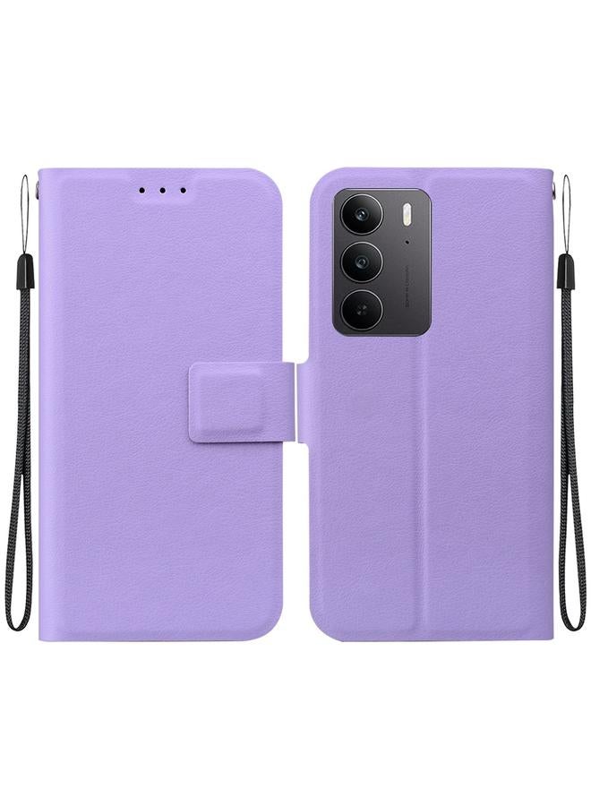 S-TOP Case For Realme C75 Ultra-thin Voltage Magnetic Buckle Leather Phone Case - Image 1