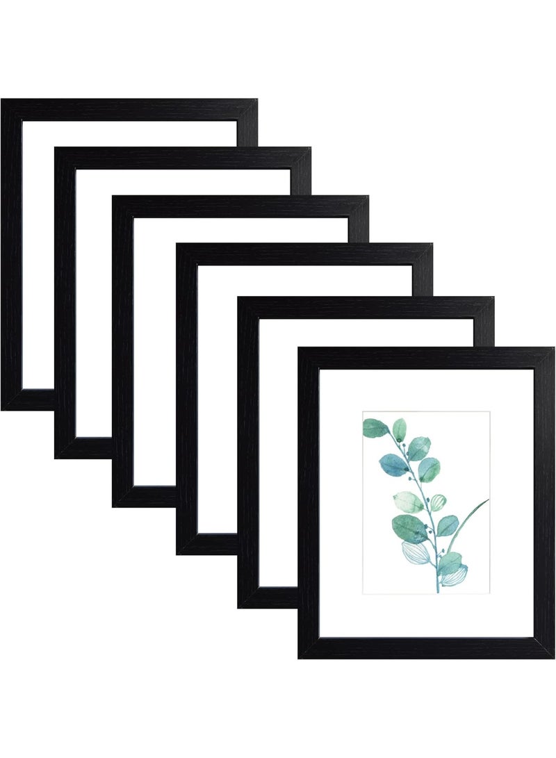 Arabest 8x10 Picture Frame Brown Set of 6, Display Pictures 5x7 With mat or 8x10 Without Mat - Image 5