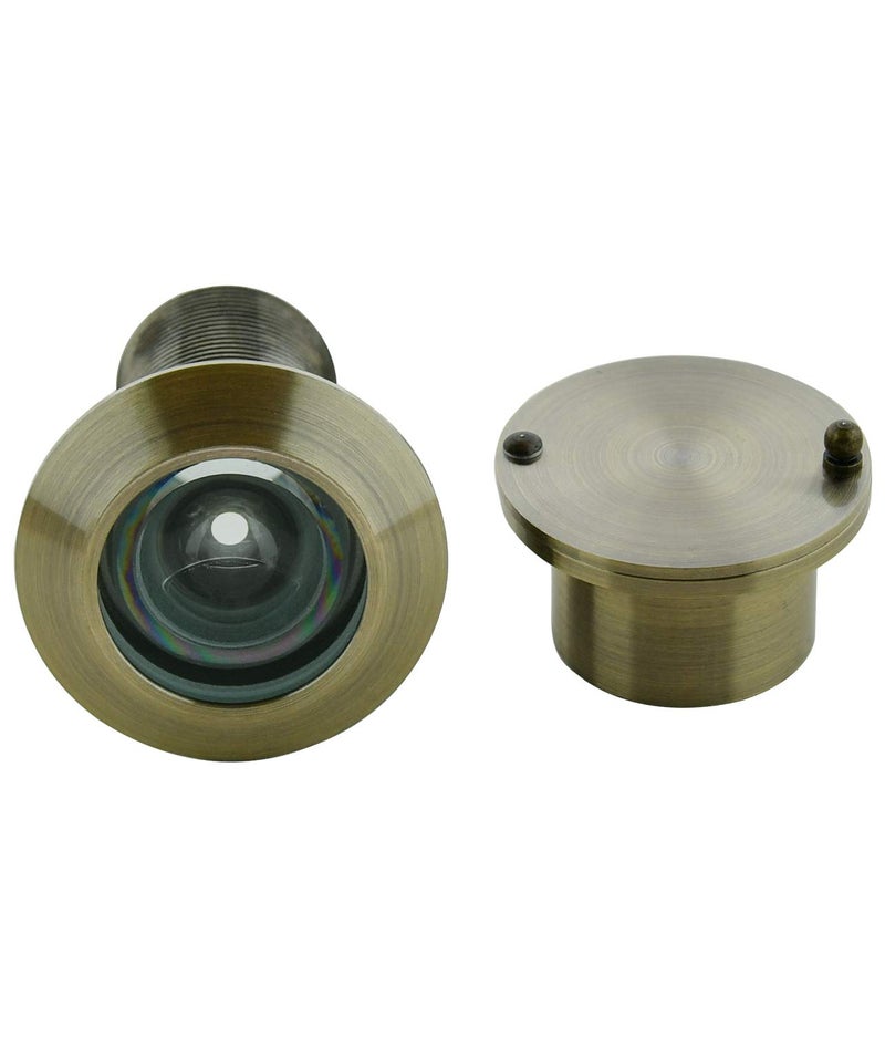 Earl Diamond - Solid Brass Door Viewer Peephole, 220-Degree Security Peephole with Heavy Duty Rotating Privacy Cover for 1-21/32" to 2-1/8" Doors for Home Office Hotel - Antique Bronze Finish - Image 5
