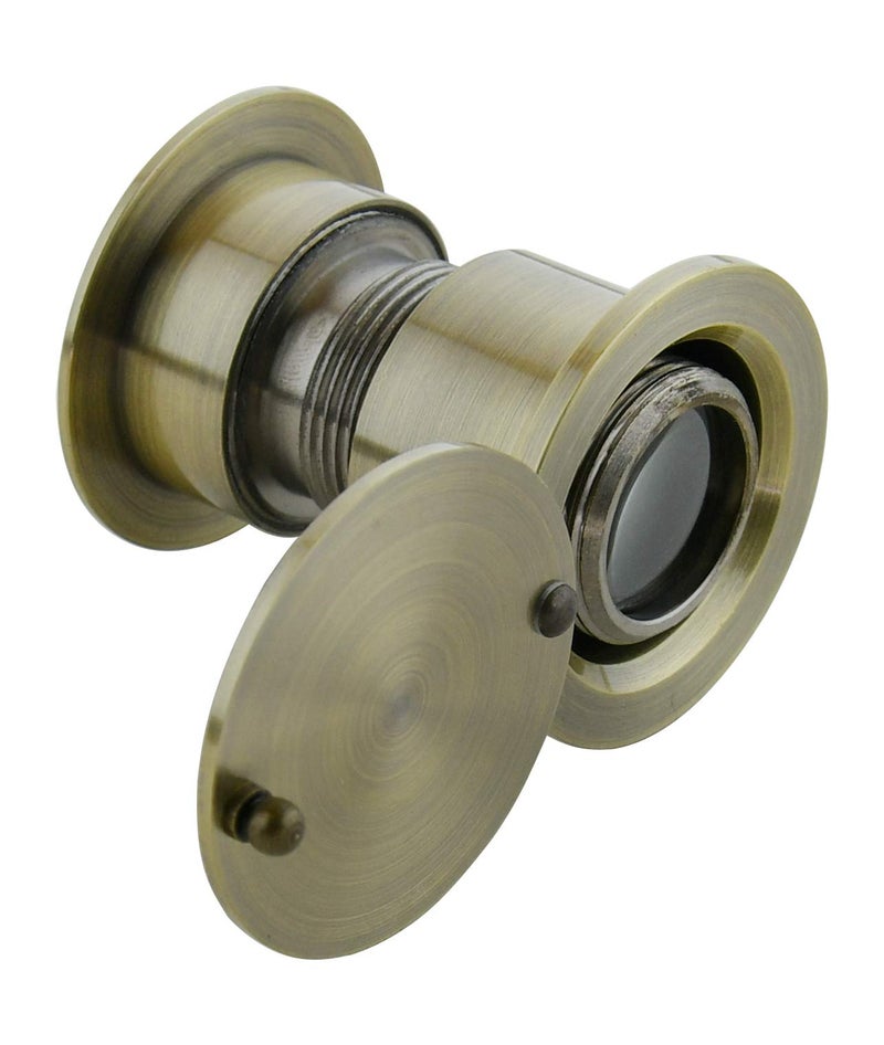 Earl Diamond - Solid Brass Door Viewer Peephole, 220-Degree Security Peephole with Heavy Duty Rotating Privacy Cover for 1-21/32" to 2-1/8" Doors for Home Office Hotel - Antique Bronze Finish - Image 4