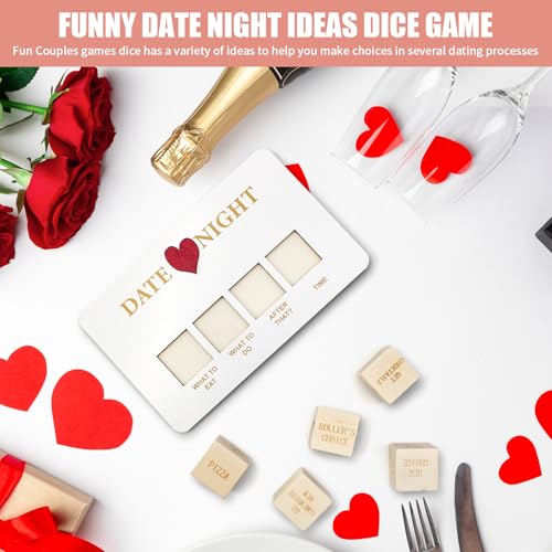 HBYDO Date Night Dice, Fun Wooden Date Night Ideas with Bag for Adults Couples Husband Wife, Couples Dice Game for Date Night Anniversary Christmas Birthday Valentine Gifts - Image 5