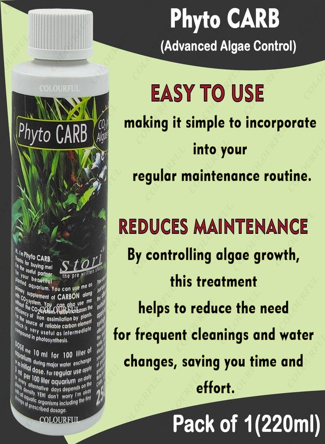 colourful Aquatic Remedies Phyto Carp Algae Minus CO2 220ml | Effective Algae Control for Aquariums | Safe for Fish and Plants - Image 5