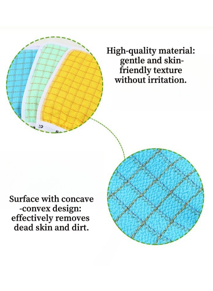 Generic - 4 Pcs Deep Exfoliating Gloves for Body, Traditional Chinese Bath Scrubbing Towel, Premium Body Scrub Gloves Dead Skin Remover， Travel Scrubber Shower Bath，Bath Wash Shower Cloth for exfoliating rubbing and removing dead skin, Color Random - Image 1