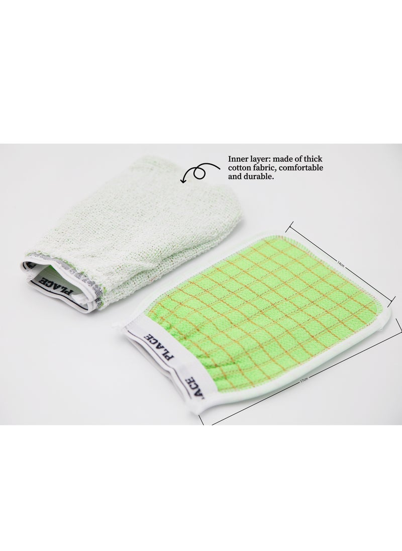 Generic - 4 Pcs Deep Exfoliating Gloves for Body, Traditional Chinese Bath Scrubbing Towel, Premium Body Scrub Gloves Dead Skin Remover， Travel Scrubber Shower Bath，Bath Wash Shower Cloth for exfoliating rubbing and removing dead skin, Color Random - Image 1