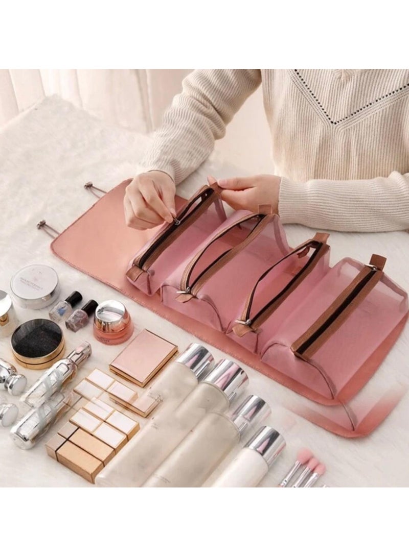 Shein Pink Travel Cosmetic Bag - Image 1