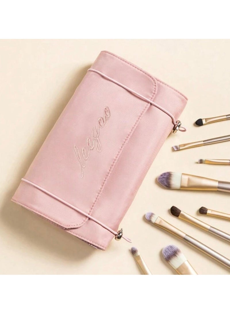 Shein Pink Travel Cosmetic Bag - Image 3