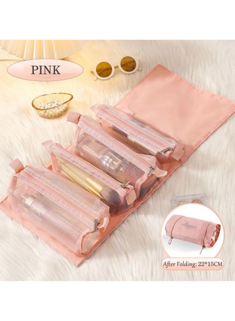 Shein Pink Travel Cosmetic Bag - Image 2