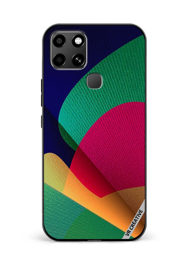 VR CREATIVE Protective Case Cover For Infinix Smart 6 Abstract Design Multicolour - Image 1
