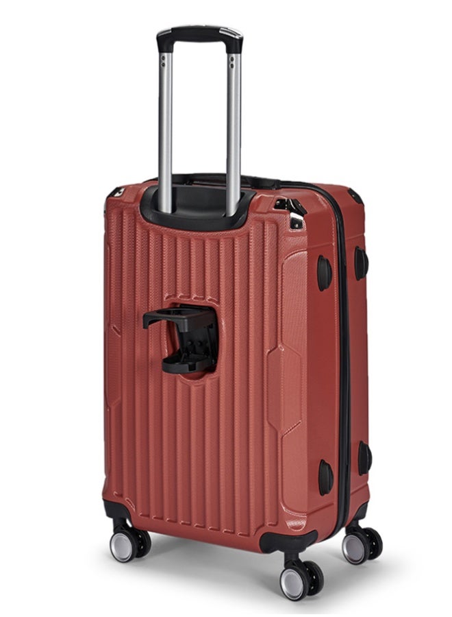 ليمرا طقم شنط سفر من ليمرا مكون من 4 قطع حقائب أمتعة لون بني - Image 4