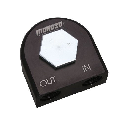 Moroso  23682 Remote Oil Filter Adapter 90 Deg 34 16
