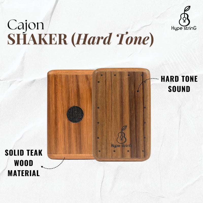 Hype String Cajon Shaker || Set of 2 Shaker With Two Different Sound Soft and Hard Crisp Sound || Hand Shaker || Perfect for Live or Studio - Image 4