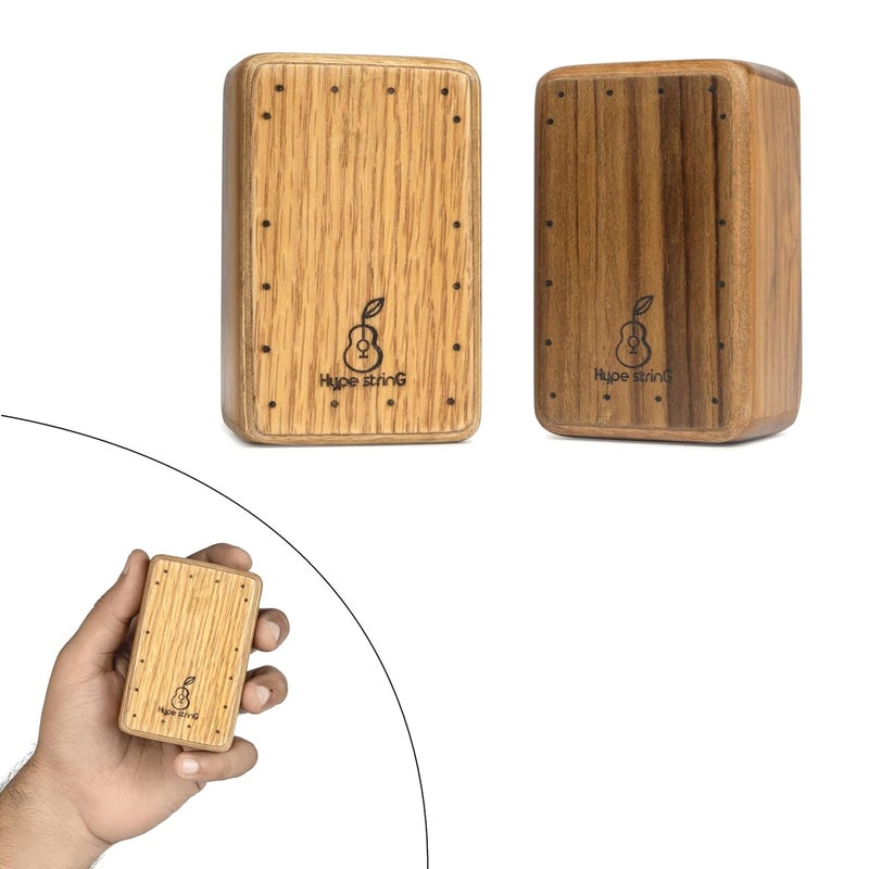 Hype String Cajon Shaker || Set of 2 Shaker With Two Different Sound Soft and Hard Crisp Sound || Hand Shaker || Perfect for Live or Studio - Image 1