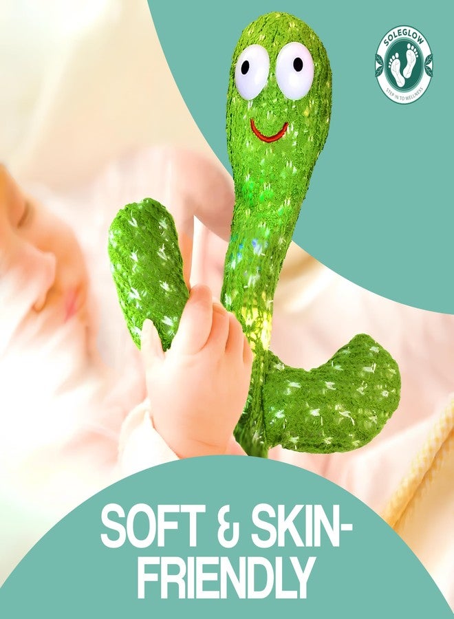 SOLEGLOW Rechargeable Toys Talking Cactus Baby Toys for Kids Dancing Cactus Toys Can Sing Wriggle & Singing Recording Repeat What You Say Funny Education Toys for Children Playing Home Decor for Kids - Image 2