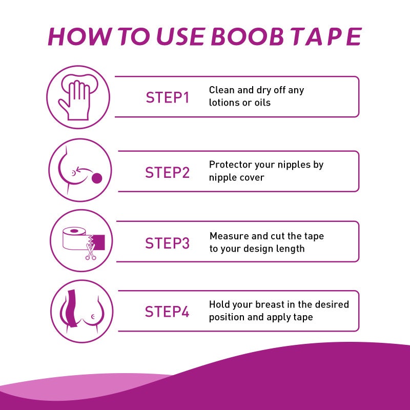 Invisible Bandage Breast Lift Patch Elastic Sports Muscle Tape - Image 3