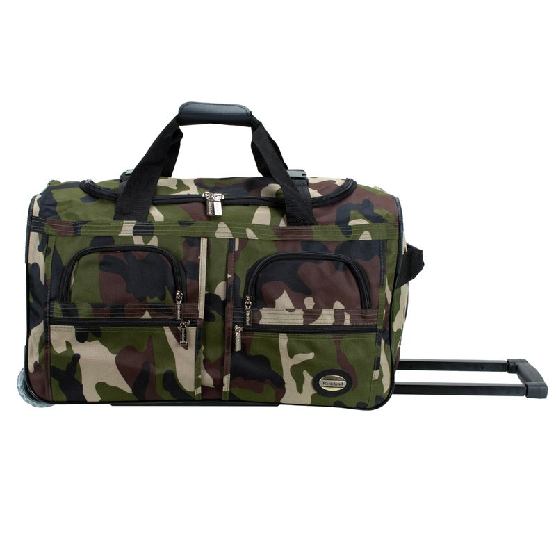 Rockland Rolling Duffel Bag CAMO 30