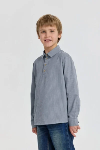 Choupette White and Blue Shirt - Choupette