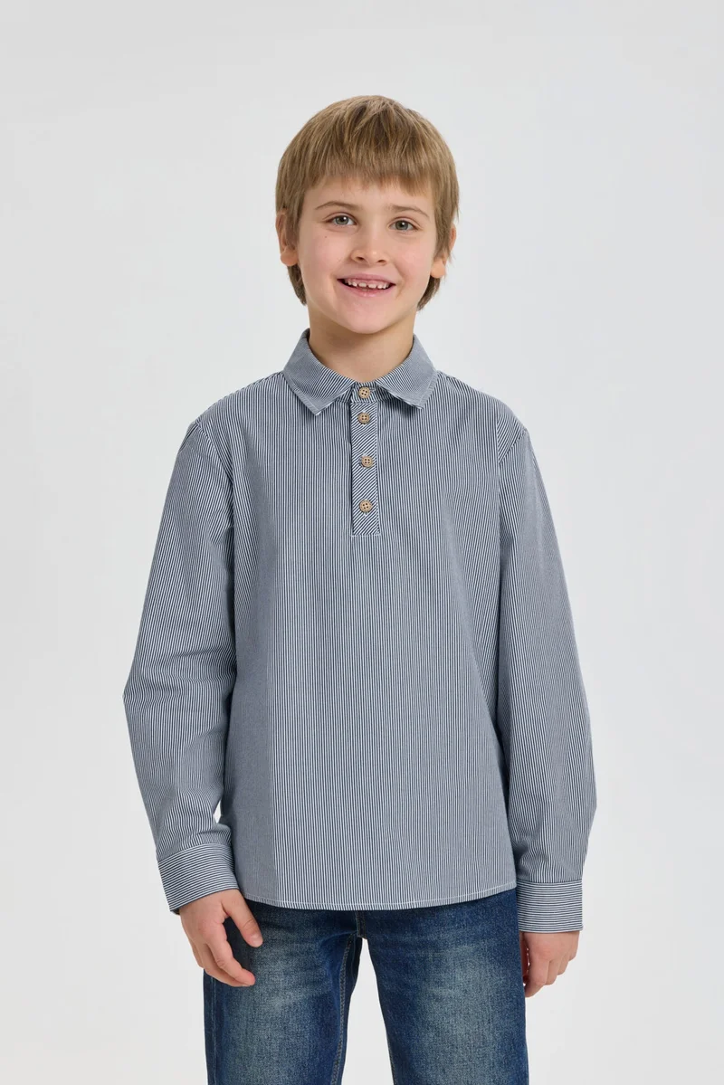 Choupette White and Blue Shirt - Choupette