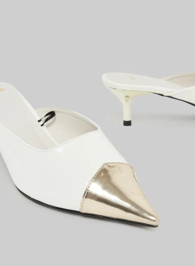 Styli Slip On Cap Toe Mules