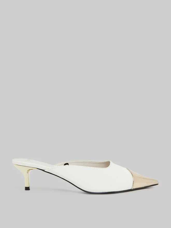 Slip On Cap Toe Mules