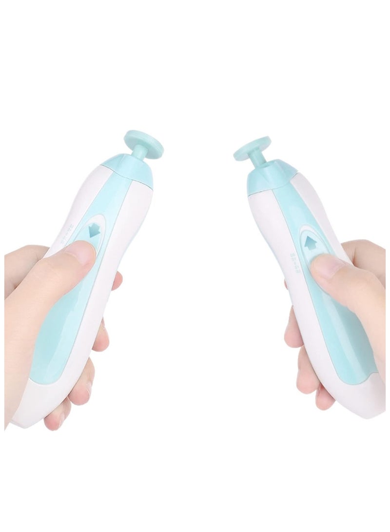 Safe Electric Baby Nail Clippers File Kit Extra Replacement Heads Newborn Toddler - Image 5