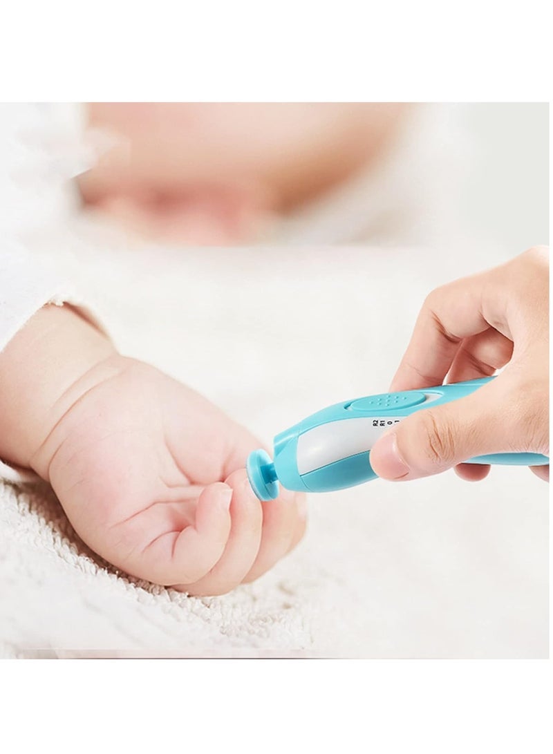 Safe Electric Baby Nail Clippers File Kit Extra Replacement Heads Newborn Toddler - Image 3