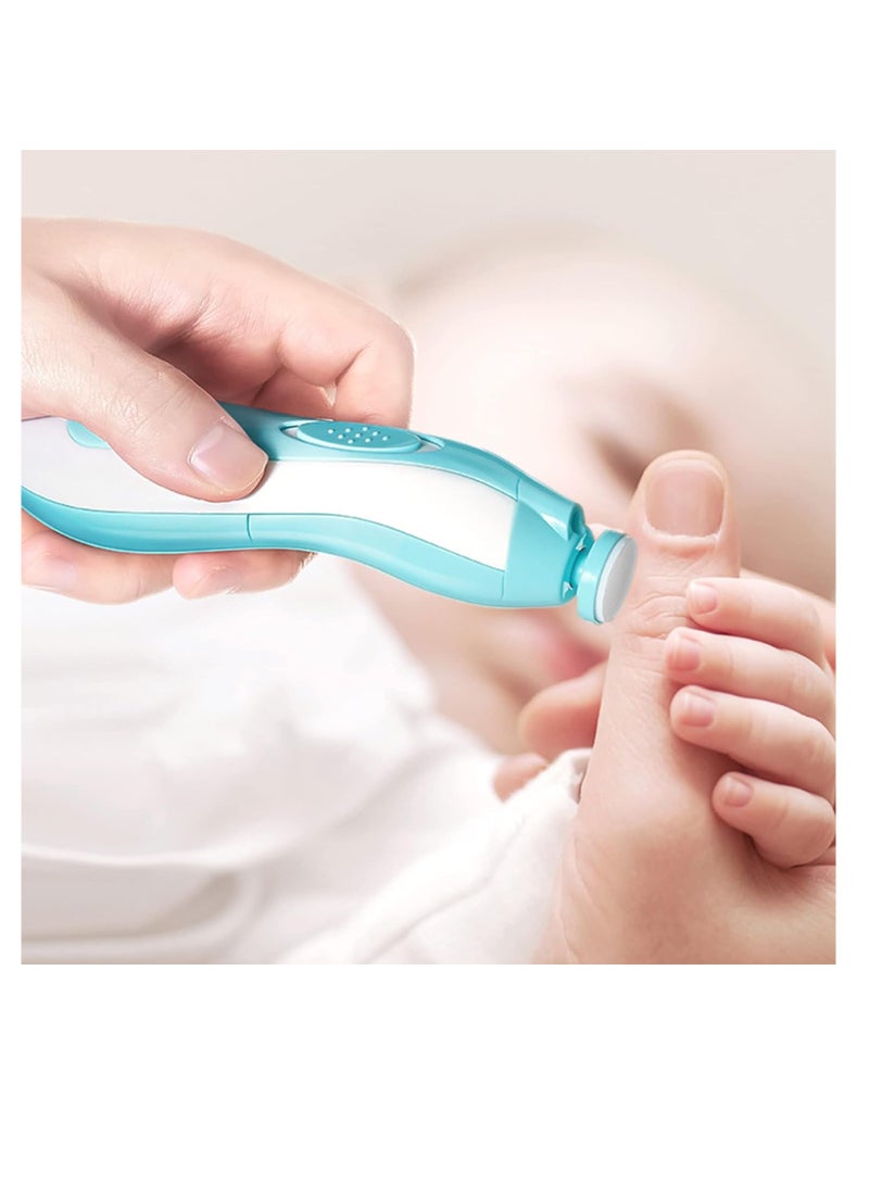 Safe Electric Baby Nail Clippers File Kit Extra Replacement Heads Newborn Toddler - Image 2