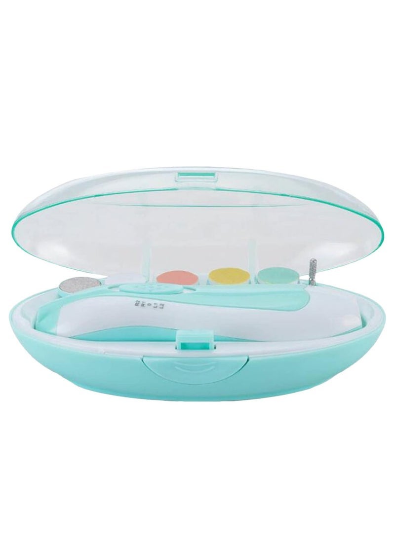 Safe Electric Baby Nail Clippers File Kit Extra Replacement Heads Newborn Toddler - Image 1