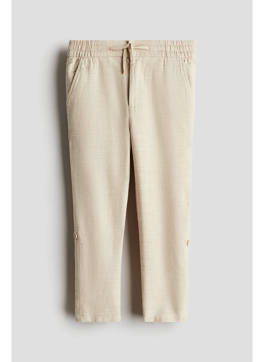 H&M Cotton Roll-Up Chinos