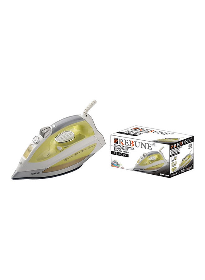 REBUNE Steam Iron RE-3-035 White / Yellow - Image 2