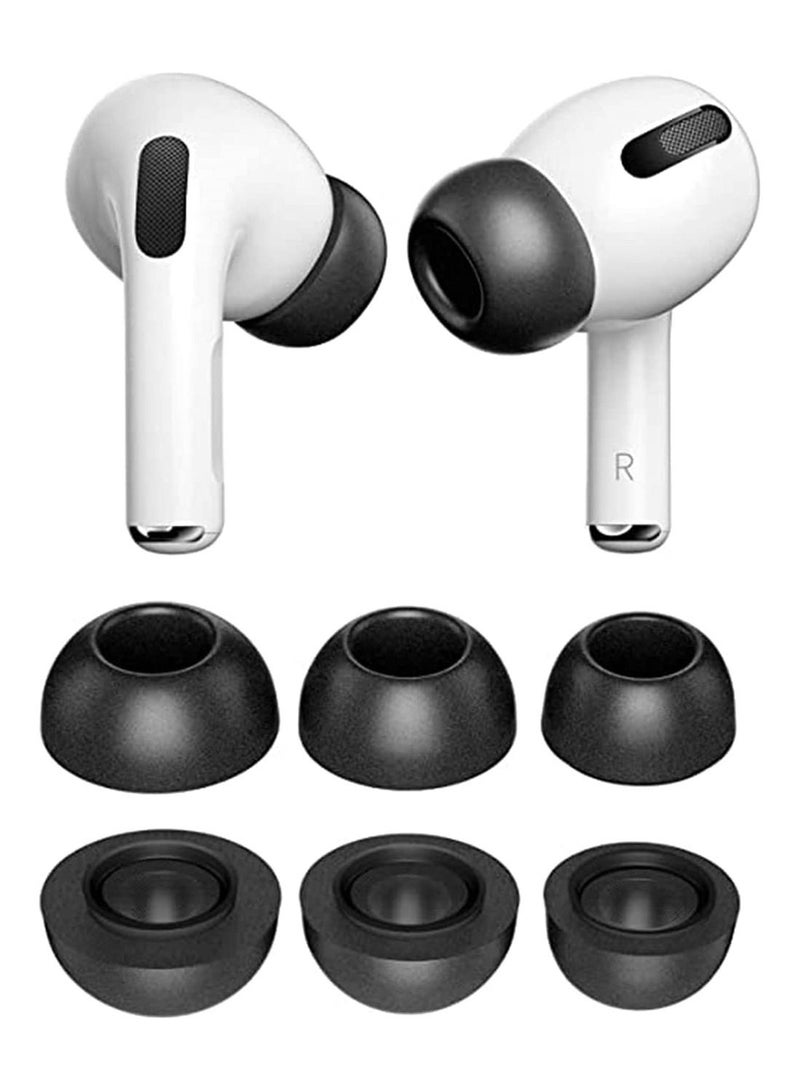 Y&D 3 Pairs Replacement Ear Tips Compatible with  Air Pods Pro, Memory Foam Reducing Noise in-Ear Anti-Slip Eartips Accessories (Fit in The Charging Case) (S/M/L, Black) - Image 1